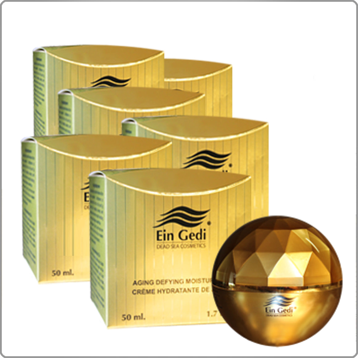 6 - Pack Gold Line Ein Gedi Beauty Products