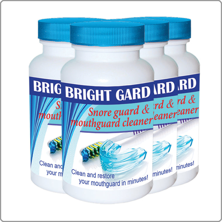 4- Pack 8 oz. Bright Gard - Mouth Guard Cleaner
