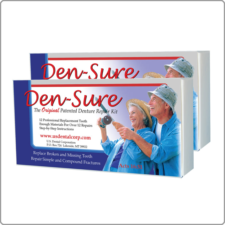 Den-Sure Repair Kit 2 Pack with teeth