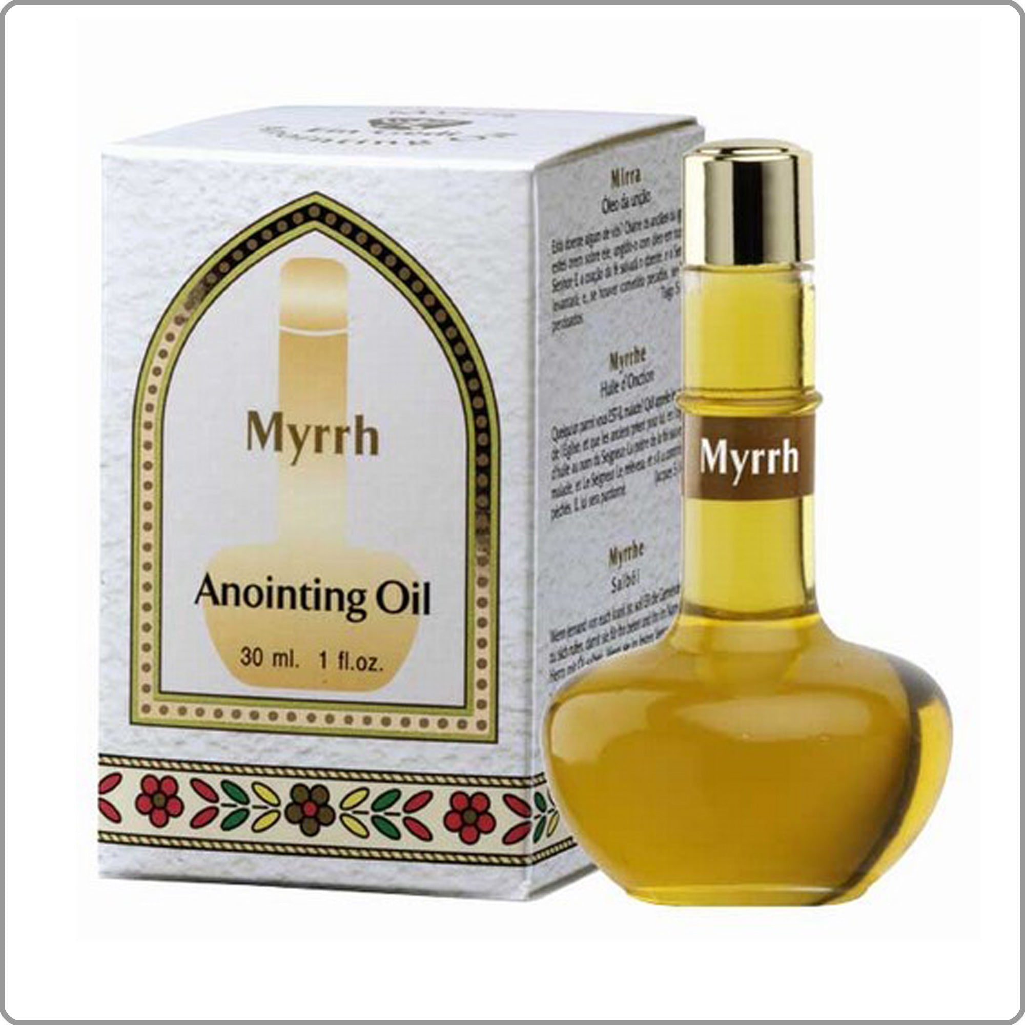 Myrrh Mirra Anointing Oil Jerusalem Glass Bottle anointing oil