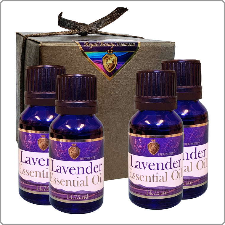 4 - Pack Organic Lavender Essential Oil .5 oz
